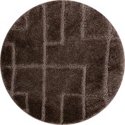 Kúpeľňový koberček SUPREME LINES línie, hnedý kruh