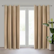 ZATEMŇOVACÍ ZÁVES NA KRÚŽKOCH ADLEY 135X250 CM BÉŽOVÁ