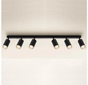 Brilagi - Kúpeľňové bodové svietidlo SELE 6xGU10/30W/230V IP44 čierna BG1655