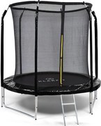 KLARFIT Jumpstarter, trampolína, 2,5 m Ø, sieť 120 kg max., 195 cm Ø skákacia plocha