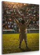 Obraz víťazné gesto malého futbalistu