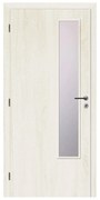 Solodoor Interiérové dvere L2 sklo, 80 L, 850 × 1985  mm, fólia, ľavé, Andorra white, presklené