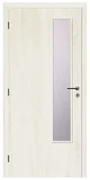 Solodoor Interiérové dvere L2 sklo, 80 L, 850 × 1985  mm, fólia, ľavé, Andorra white, presklené