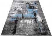 Koberec MAYA Q541B PP EYM biely / modrý / sivý