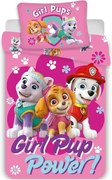 Obliečky do detskej postieľky Tlapková patrola - Paw Patrol - motív Girl Pup Power! - 100% bavlna - 40 x 60 cm + 100 x 135 cm