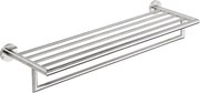 Sapho Sapho, X-STEEL polička na uteráky s hrazdou, brúsená nerez, XS406