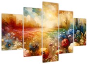 Obraz - Pestrofarebná lúka (150x105 cm)