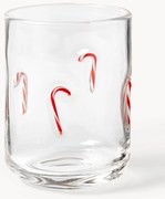 Ručne fúkané poháre Candy, 4 ks