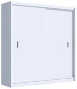 Šatní skriňa SAPHIRA 203x215 cm biela s posuvnými dverami