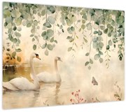 Obraz - Jazero, aquarel (70x50 cm)