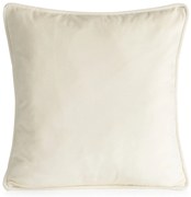 DEKORAČNÁ OBLIEČKA NA VANKÚŠ VELVET 45X45 CM KRÉMOVÁ