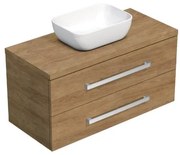 Kúpeľňová skrinka s krytom SAT Cube Way 100x46,5x46 cm dub Hickory CUBE461003DHSAT45