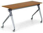 Skladací stôl so sklopnou doskou TRAINING PLUS, 145x45 cm, čerešňa