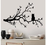 Nástenná dekorácia 80x50 cm vetva kov