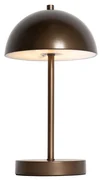 Vonkajšia stolná lampa tmavá bronz nabíjateľná s 3-stupňovým stmievačom - Keira