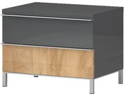 Nočný stolík Onyx ns2/on lakované pacific walnut/anthracit