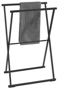 Čierny skladací vešiak na uteráky Wenko Lava