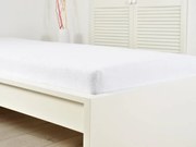Froté plachta do detskej postieľky EXCLUSIVE 70x140 cm biela