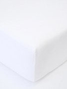 Froté plachta do postieľky 60 × 120 cm - biela