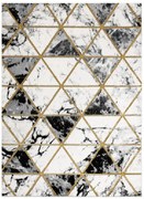 Kusový koberec Emerald 1020 black and gold, 80x150, čiernobiela, kancelária, Dywany Łuszczów