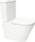 WC kombi kombinovaný SAT Infinitio biela matná mat Vario SATINF031VPSNWM