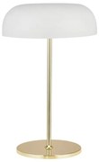 Searchlight EU60707WH - Stolná lampa HANOVER 2xE14/7W/230V biela/zlatá