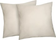 Obliečka na vankúš (2 ks) Satin 50x50 cm, krémový%