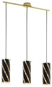 Eglo 97767 - Luster na lanku PINTO NERO 1 3xE27/60W/230V