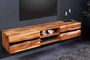 Dizajnová závesná skrinka pod TV Amazonas Sheesham 160cm