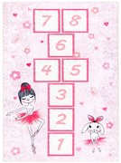 Detský koberec JUNIOR 51828.802 triedy / baletka, ružový