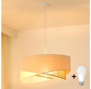 Brilagi - LED Luster na lanku LYRA 1xE27/15W/230V krémová/béžová
