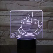 3Dmix 3DL-SL033 – 3D LED nočná lampa - Káva (Solar)