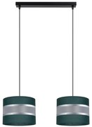 Luster na lanku CORAL 2xE27/60W/230V zelená