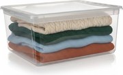Keeeper Úložný box s víkem (má 2 funkce) BEA Clearbox 18L, 39 x 35,5 x 18 cm