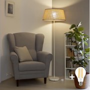 Brilagi - LED stojacia lampa CERIA 1xE27/40W/230V priemer 50 cm béžová/biela