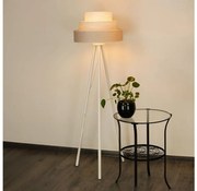 Brilagi - Stojacia lampa ALASKA LUNETA 1xE27/15W/230V šedá/krémová