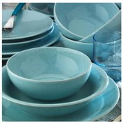 24-dielna jedálenská súprava, modrá/porcelán