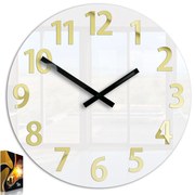 Nástenné hodiny Karda biele