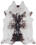 Obsession, Kusový koberec Toledo 191 brown white, 155x190 tvar kožušiny, biela, hnedá, obývacia izba