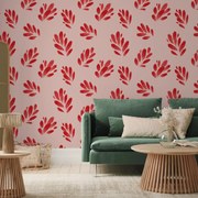 Fototapeta - Červené odtlačky listov (147x102 cm)