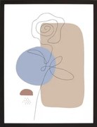 Rámovaný obraz Abstraktný obrazec III, 30x40 cm%