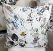 INTERMEDIC SK Obliečka na vankúš Glory 40×40 – kvetinový vzor, 100 % bavlna, zips