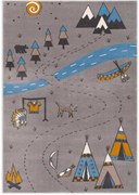 Detský koberec Agnella Soft Indian popolový