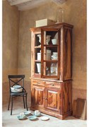 Vitrína 100x200x45 indický masív palisander Super natural