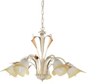 ONLI - Luster na reťazi LUCREZIA 5xE14/6W/230V krémová