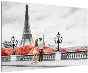 Obraz - Milenci v Paríži (90x60 cm)