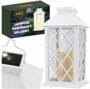 BERGE LED solárny záhradný lampáš biely 2V 35MA