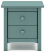 Detský nočný stolík z borovicového dreva v petrolejovomodrej farbe Max - Marckeric