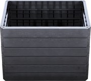 Garantia Ergo Quadro Vysoký záhon Wood M, plast, 60 × 80 × 75 cm, antracit