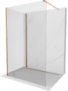 Mexen Kioto sprchová stena Walk-in 90 x 70 cm, transparentná, ružové zlato - 800-090-212-60-00-070